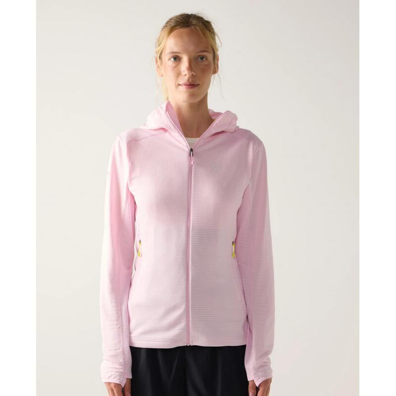 Polaire - femmes - légère à capuche - l.i.m mid multi ii - rose 2/5