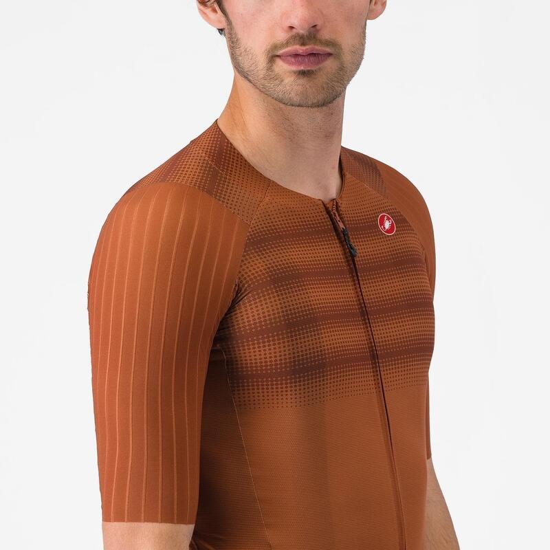 Tricou ciclism maneca scurta race fit - Aero Race 8S Jersey - 18-36 gr C - mocha