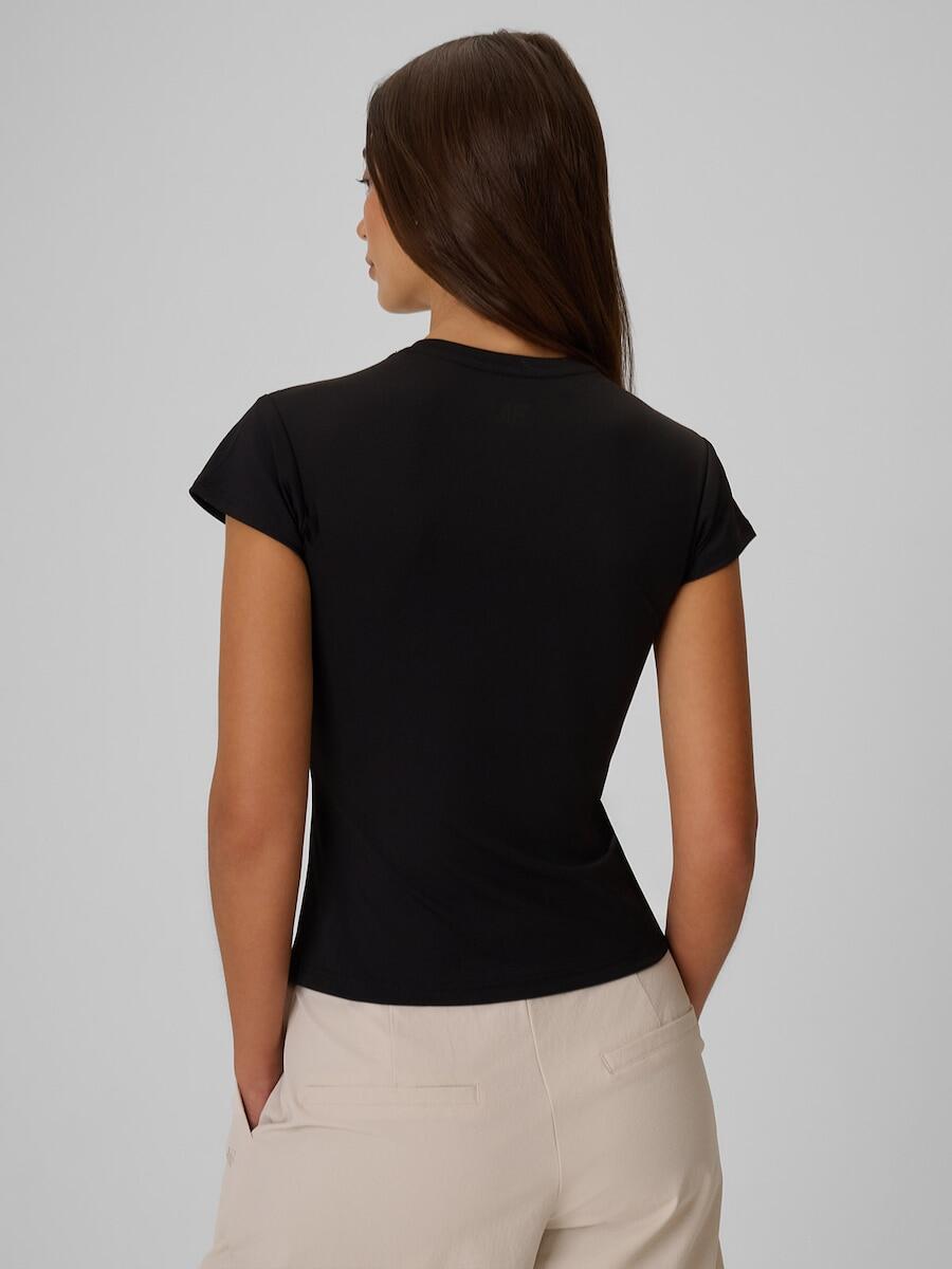 T-shirt slim gładki damski 4F 4FRSS26TTSHF4520 2/5