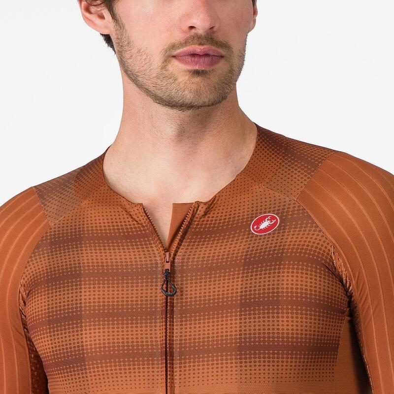 Tricou ciclism maneca scurta race fit - Aero Race 8S Jersey - 18-36 gr C - mocha