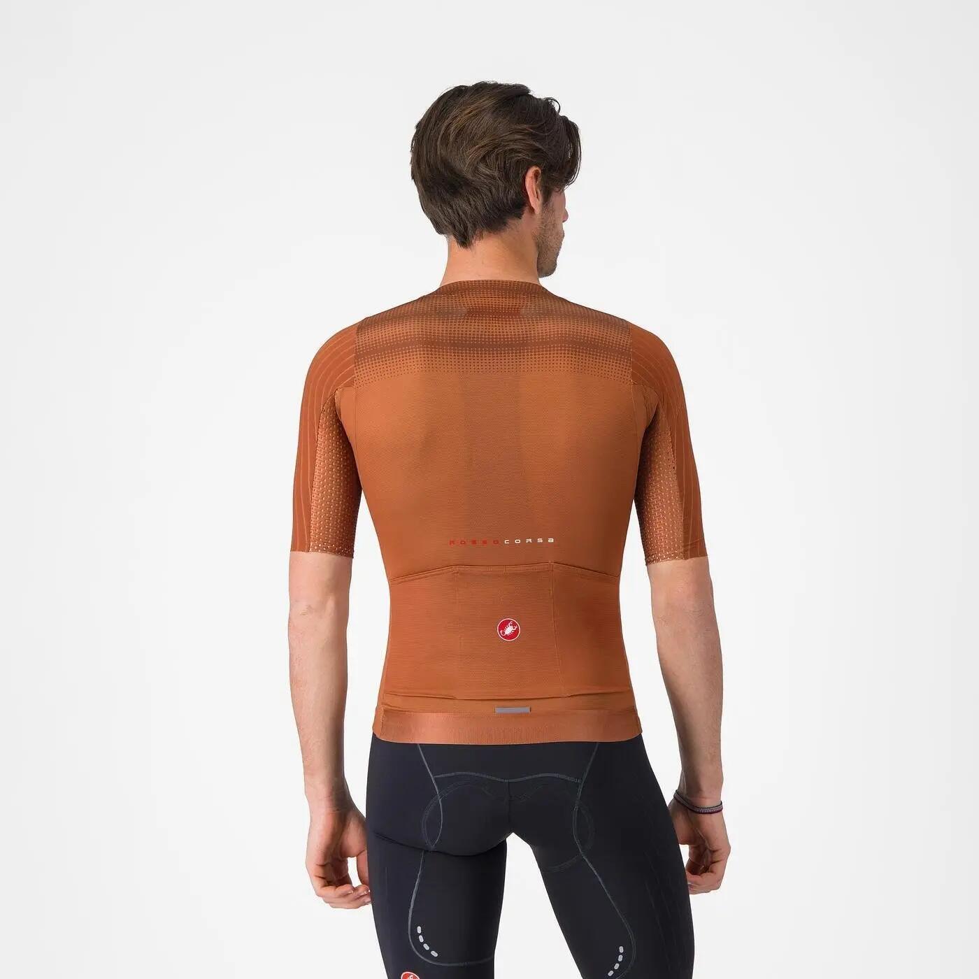 Tricou ciclism maneca scurta race fit - Aero Race 8S Jersey - 18-36 gr C - mocha 2/5