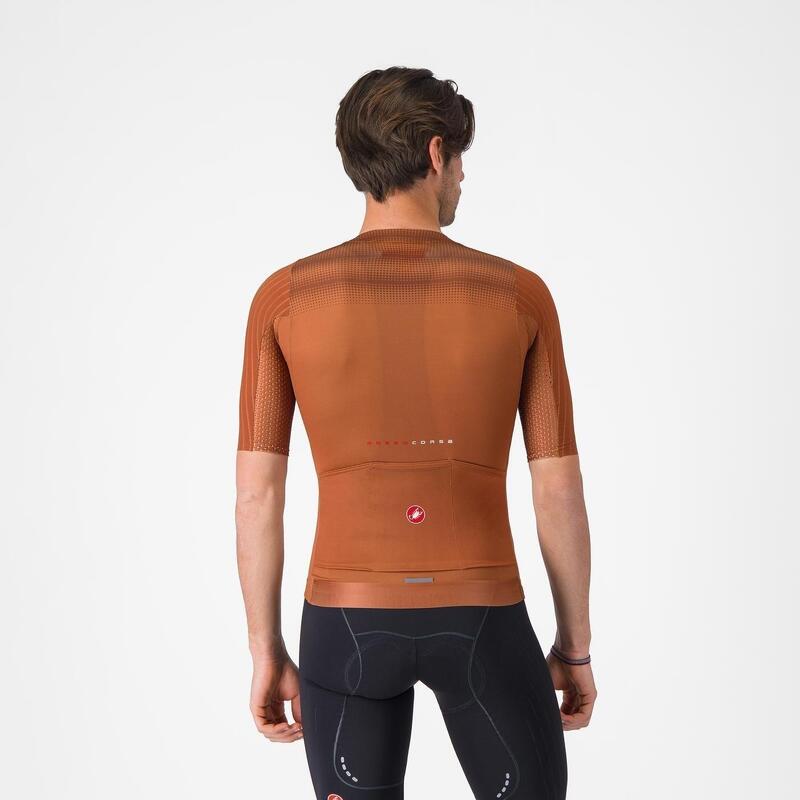 Tricou ciclism maneca scurta race fit - Aero Race 8S Jersey - 18-36 gr C - mocha