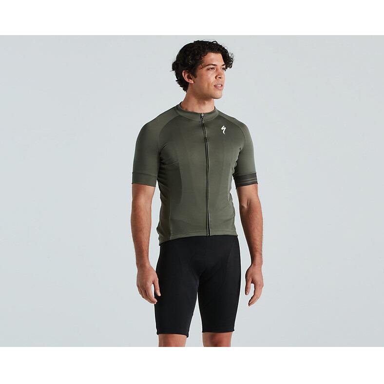 Tricou ciclism maneca scurta pentru barbati RBX Sport Logo SS jersey - verde mi…