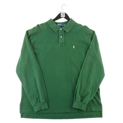 Seconde vie - Polo manches longues Homme Vert - Excellent