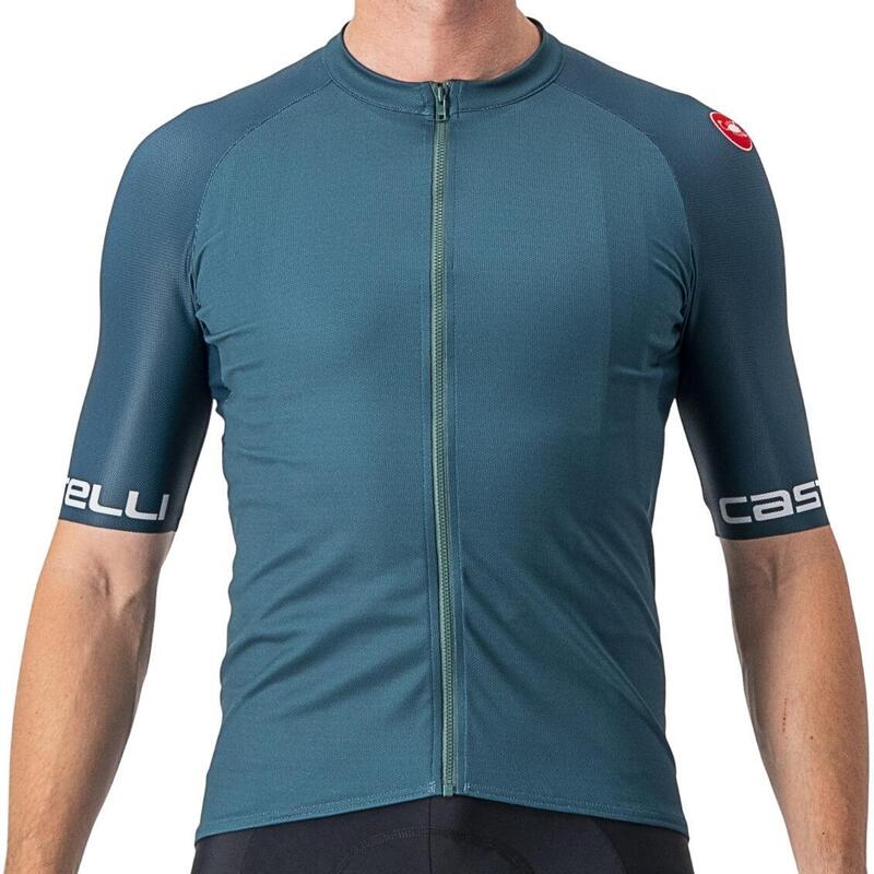 Tricou ciclism barbati cu maneca scurta Entrata VI jersey - albastru turcoaz in…