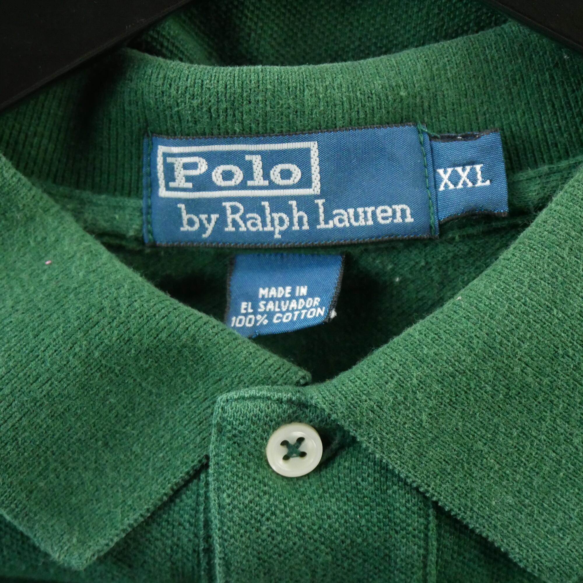 Tweedehands - Polo Ralph Lauren heren lange mouw groen - Als nieuw 5/5