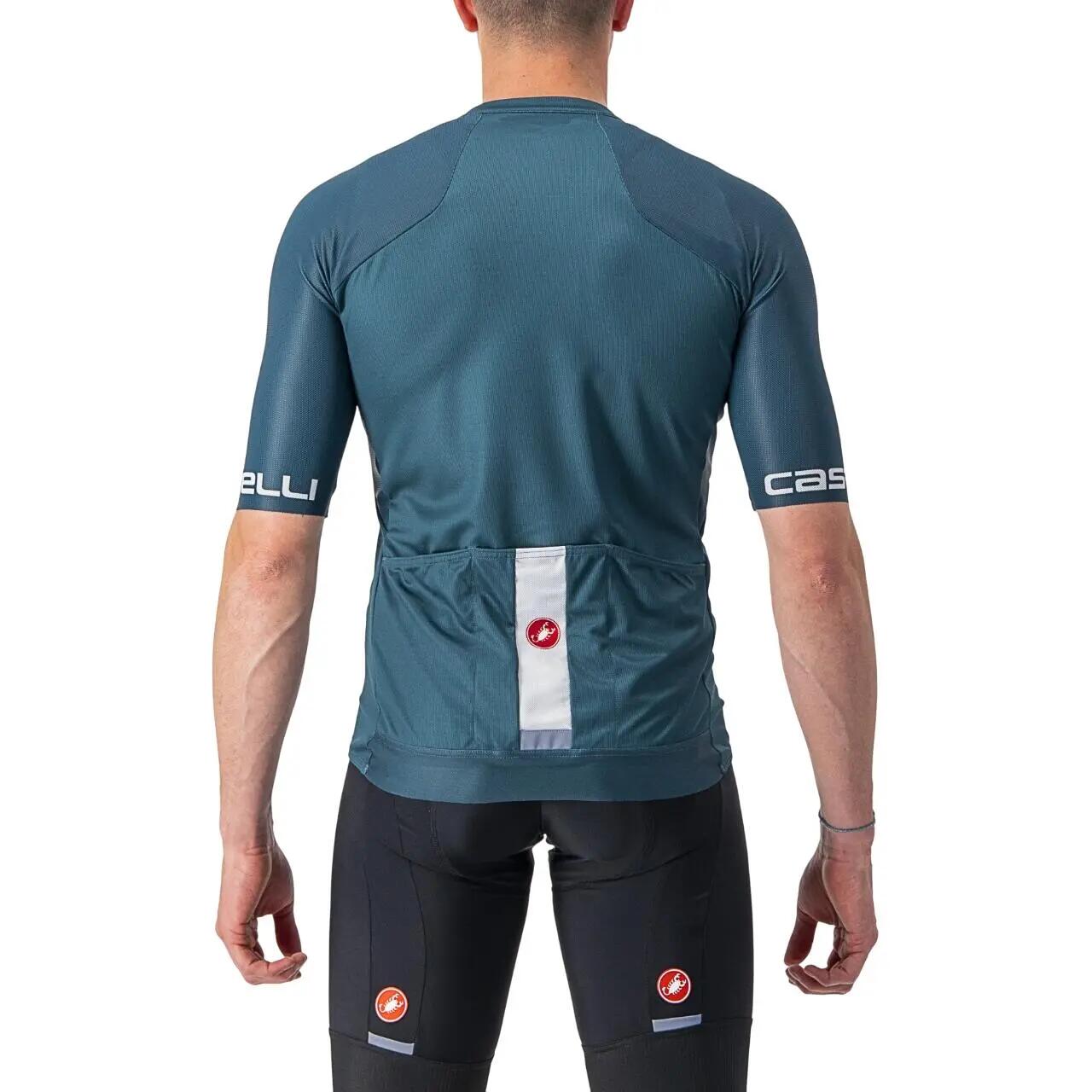 Tricou ciclism barbati cu maneca scurta Entrata VI jersey - albastru turcoaz in… 2/5