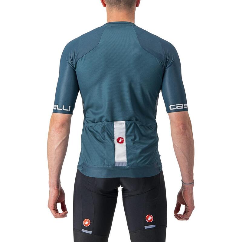 Tricou ciclism barbati cu maneca scurta Entrata VI jersey - albastru turcoaz in…