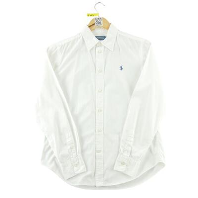 Tweedehands - polo ralph lauren klassieke dames overhemd wit - goede staat