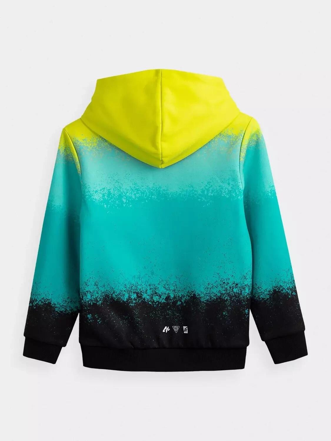 Bluza chłopięca bawełniana z kapturem 4F 4FJWSS26TSWSM3184 4/4