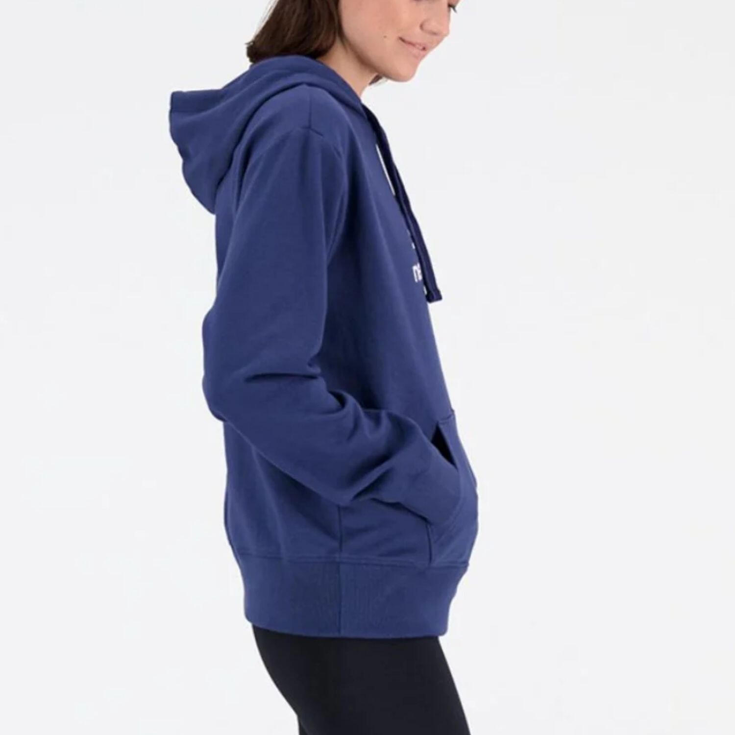 Bluza sportowa damska New Balance Essentials Stacked Logo 3/4