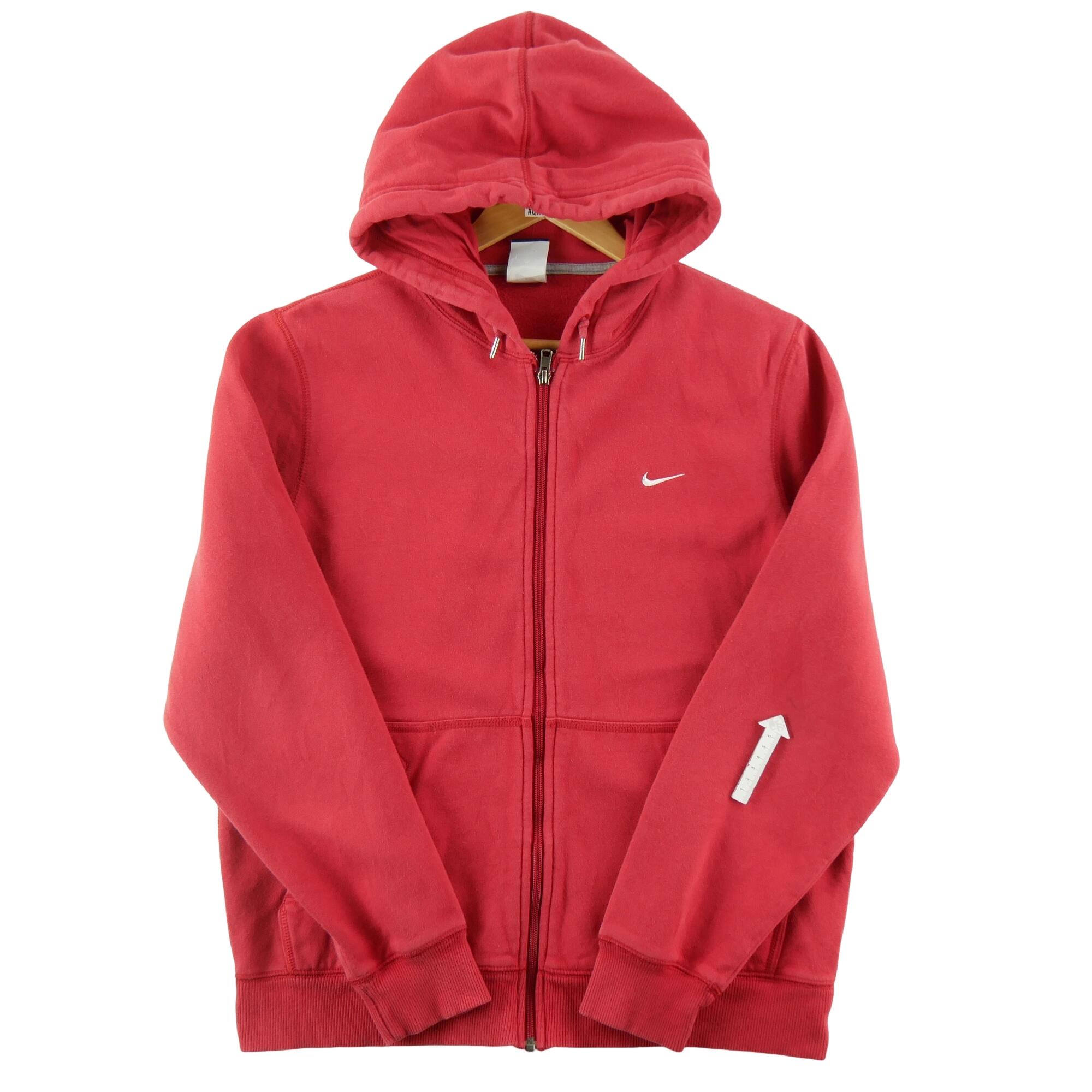 Second life - Nike bluza męska z kapturem na zamek czerwona - Stan dobry 4/7