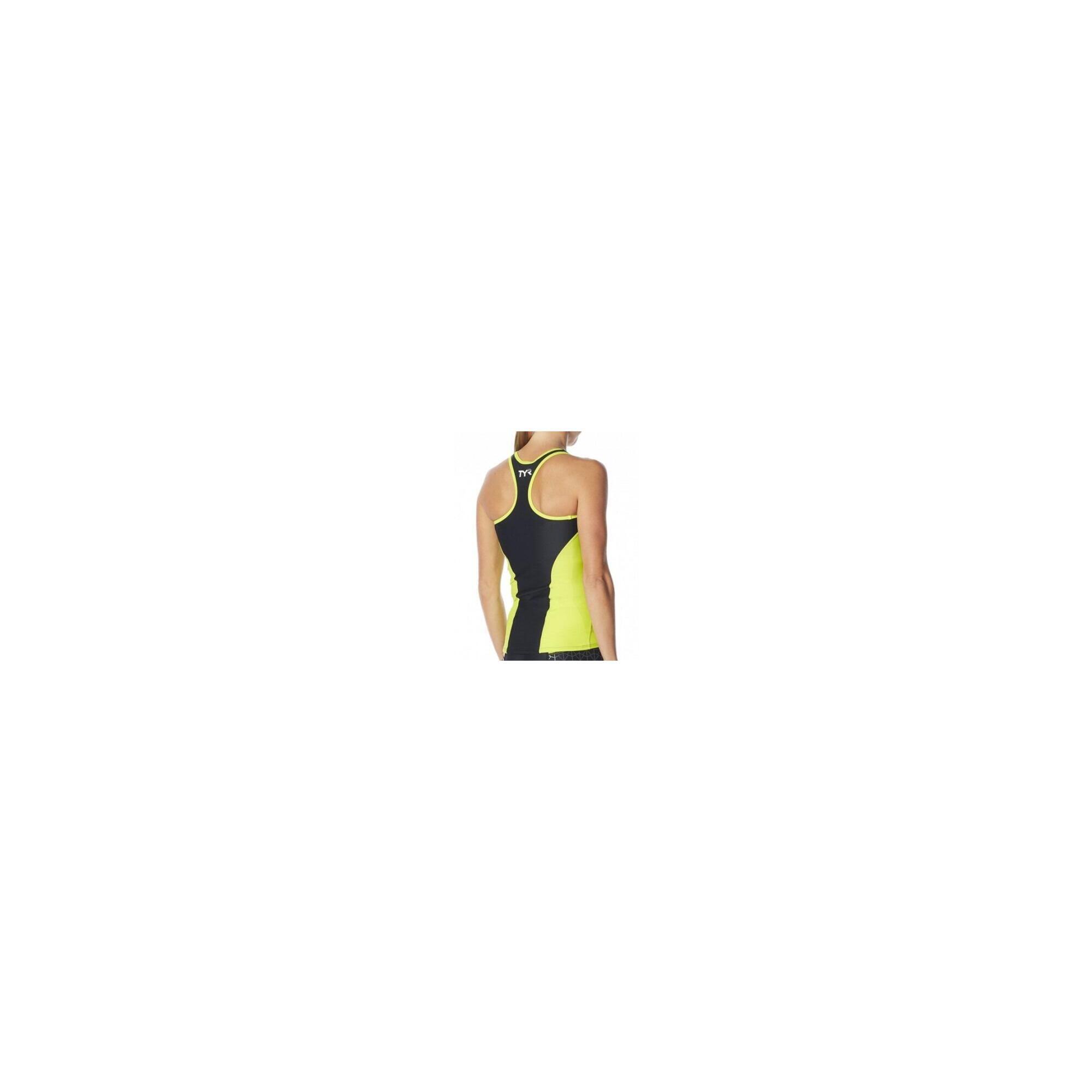 Maiou triatlon - Tri Tank Comp W - negru lime