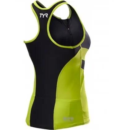Maiou triatlon - Tri Tank Comp W - negru lime 2/4