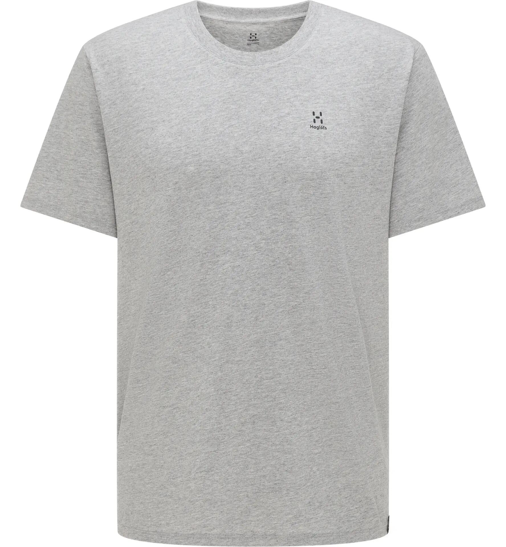 Haglofs - Tricou casual bumbac barbati Camp Tee - gri solid melaj 3/5