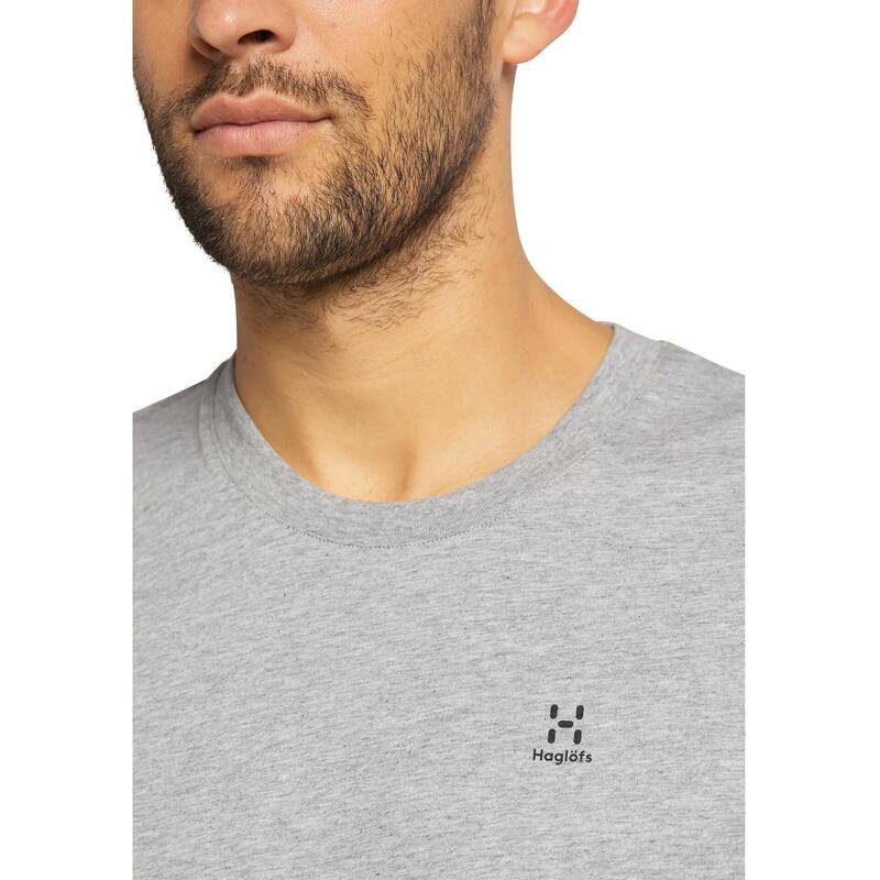 Haglofs - Tricou casual bumbac barbati Camp Tee - gri solid melaj