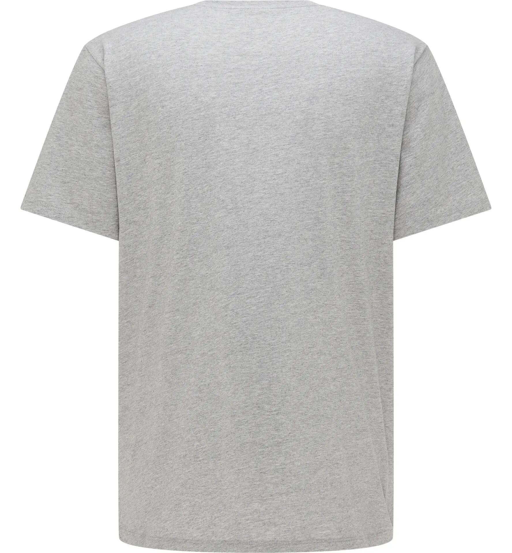 Haglofs - Tricou casual bumbac barbati Camp Tee - gri solid melaj 4/5