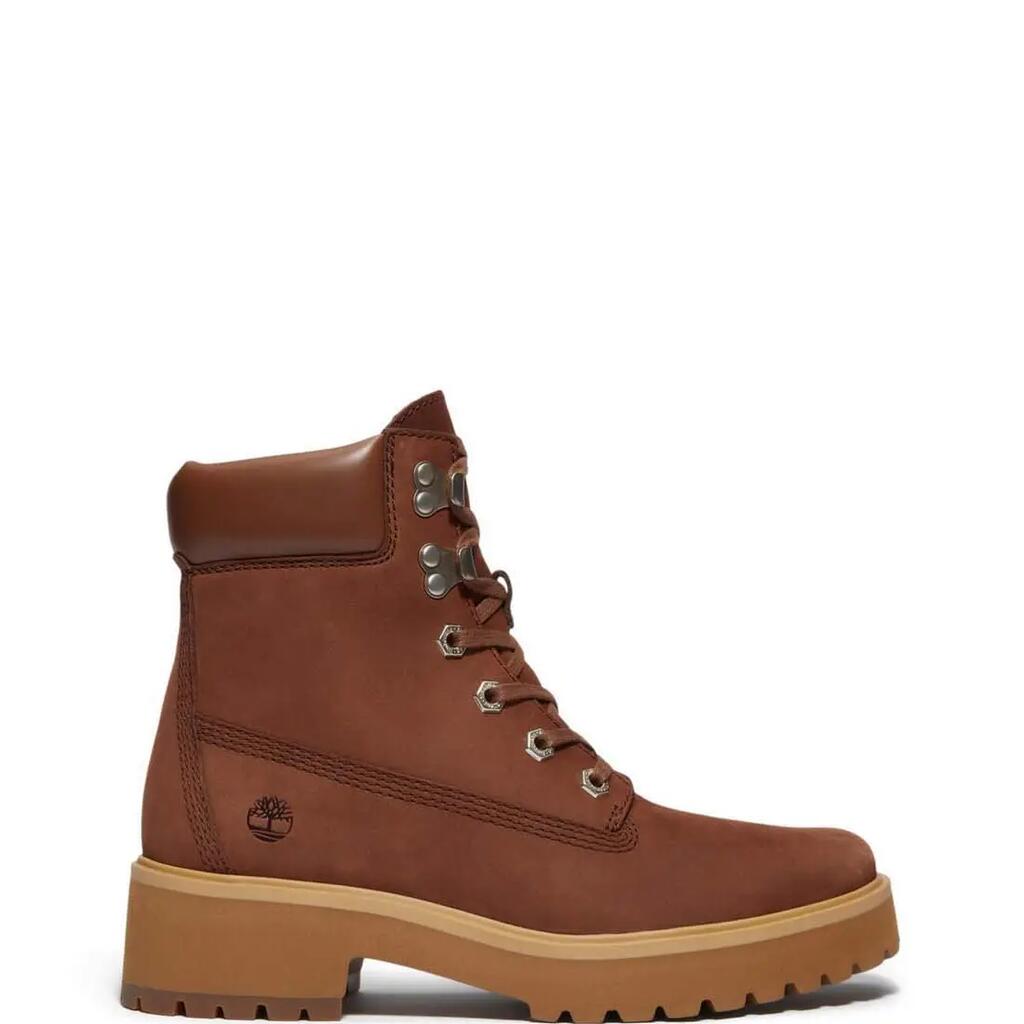 Women's sportswear boots - Nubuck, wide fit - Carnaby Cool - Brown