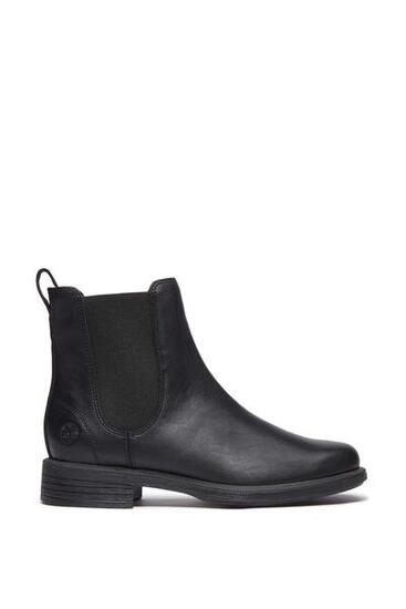 Botte - femme - Chelsea mid en cuir pleine fleur - marron