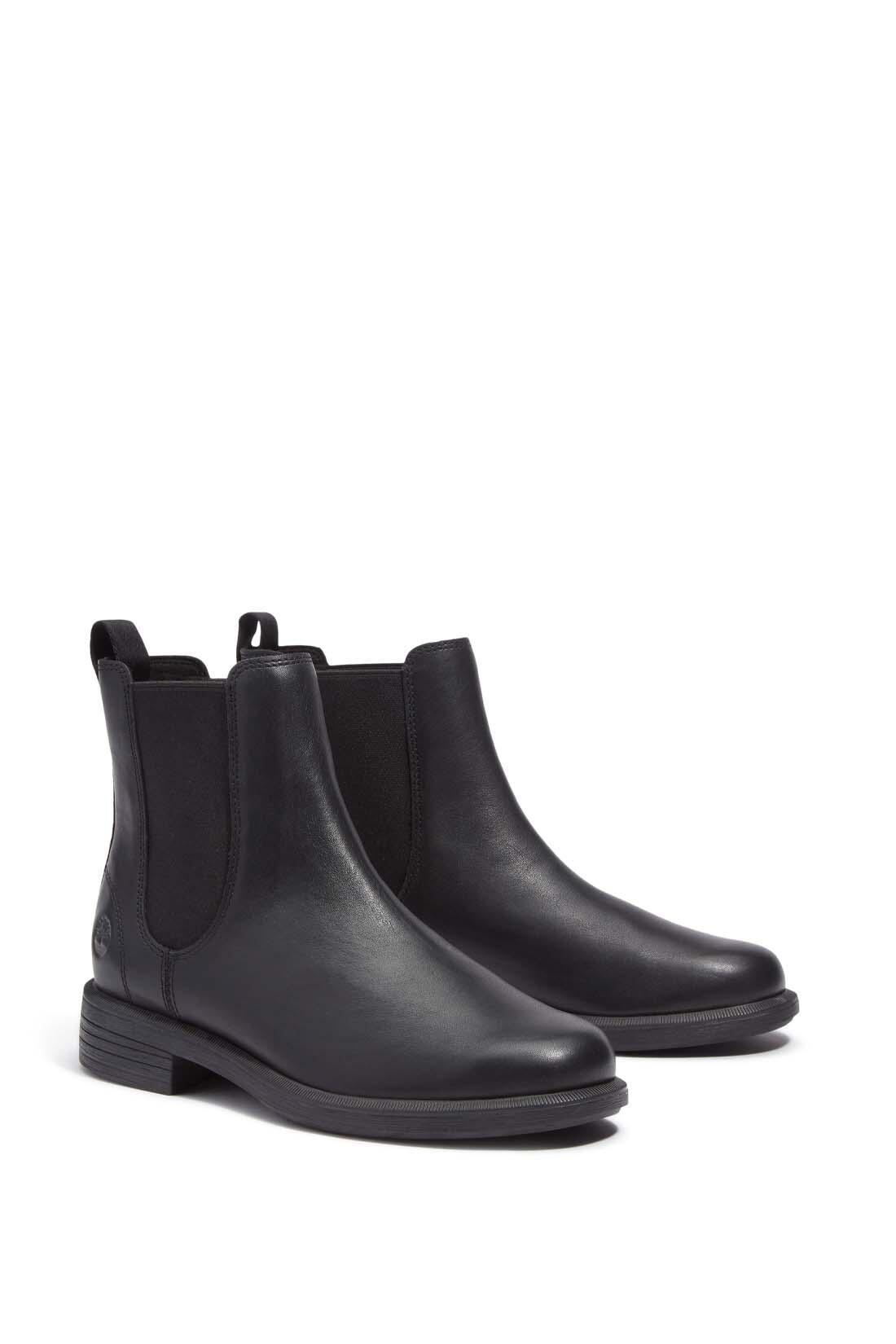 Botte - femme - Chelsea mid en cuir pleine fleur - marron 2/6