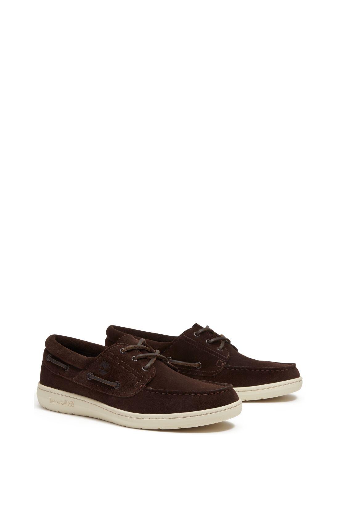 Bootsschuhe – lässig – Herren – braunes Veloursleder, Modell Portofino Pier 2/2