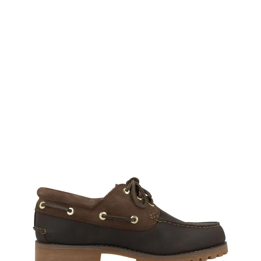 Timberland Authentic men’s boat shoes in brown full-grain leather