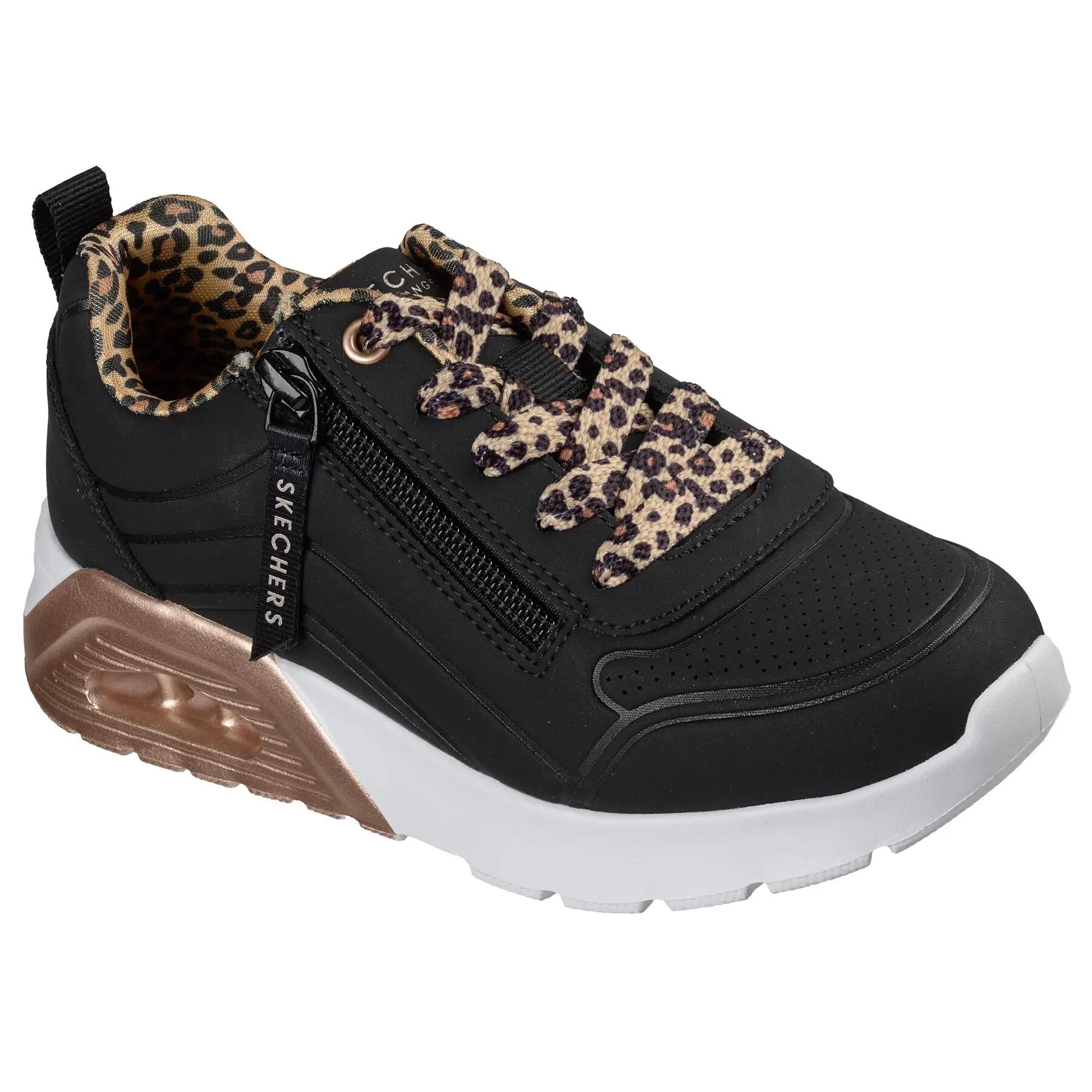 Meisjes sneakers Skechers Uno Lite 2.0 Leopard Stride 3/5
