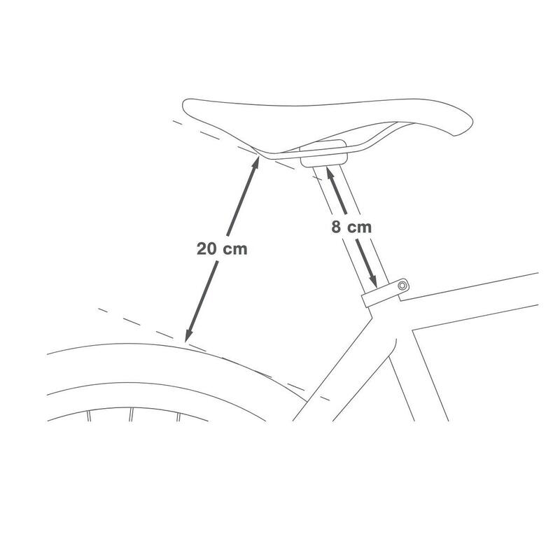 Geanta bicicleta cu prindere sub sa, Expedition Saddle Pack 17 litri - gri negr…