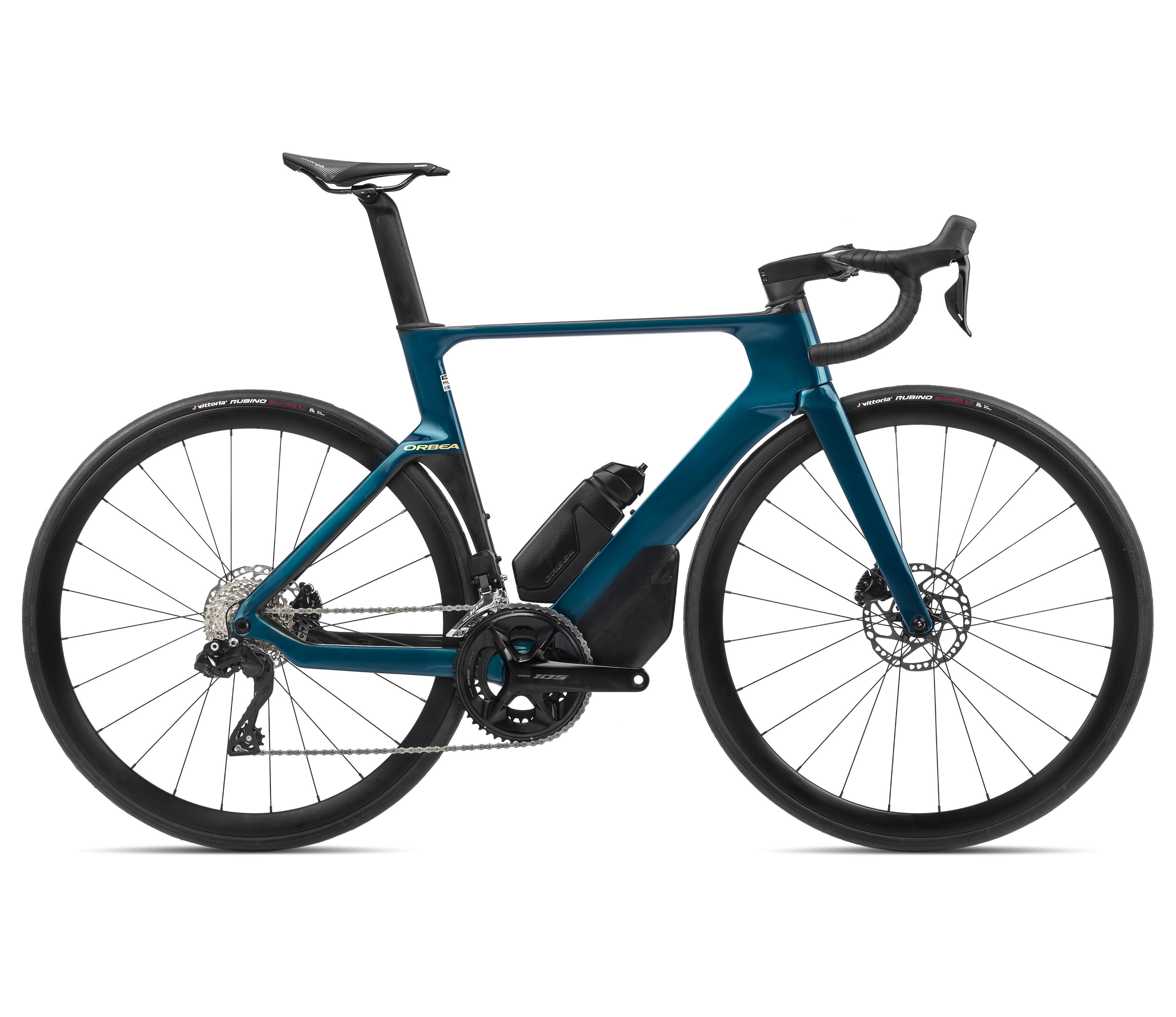 ORCA AERO M31eLTD PWR Borealis Blue - Carbon Raw - bicicletă șosea racing aero