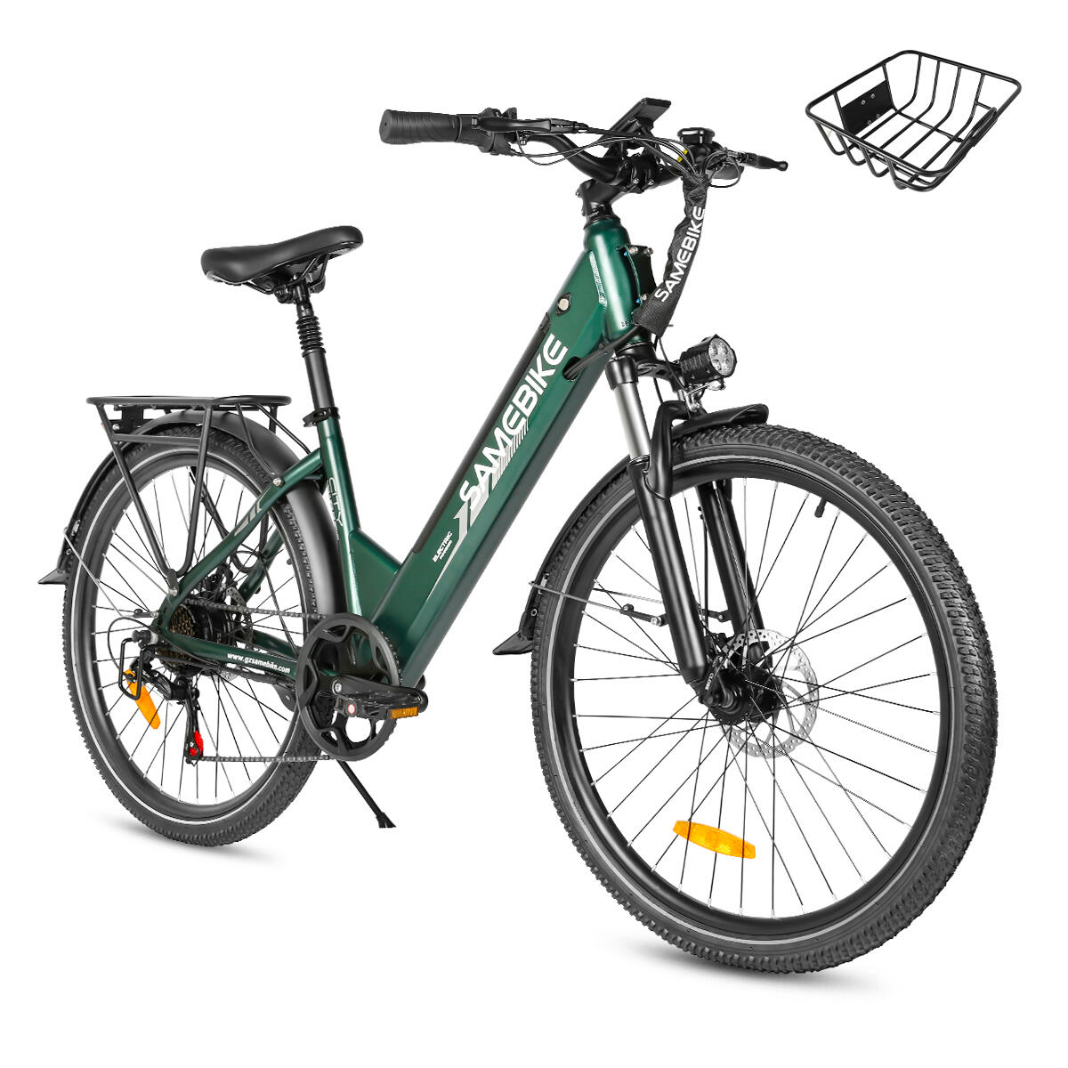 Bicicleta elétrica urbana SAMEBIKE RS-A01PRO-T bateria 36V 15Ah 2/7
