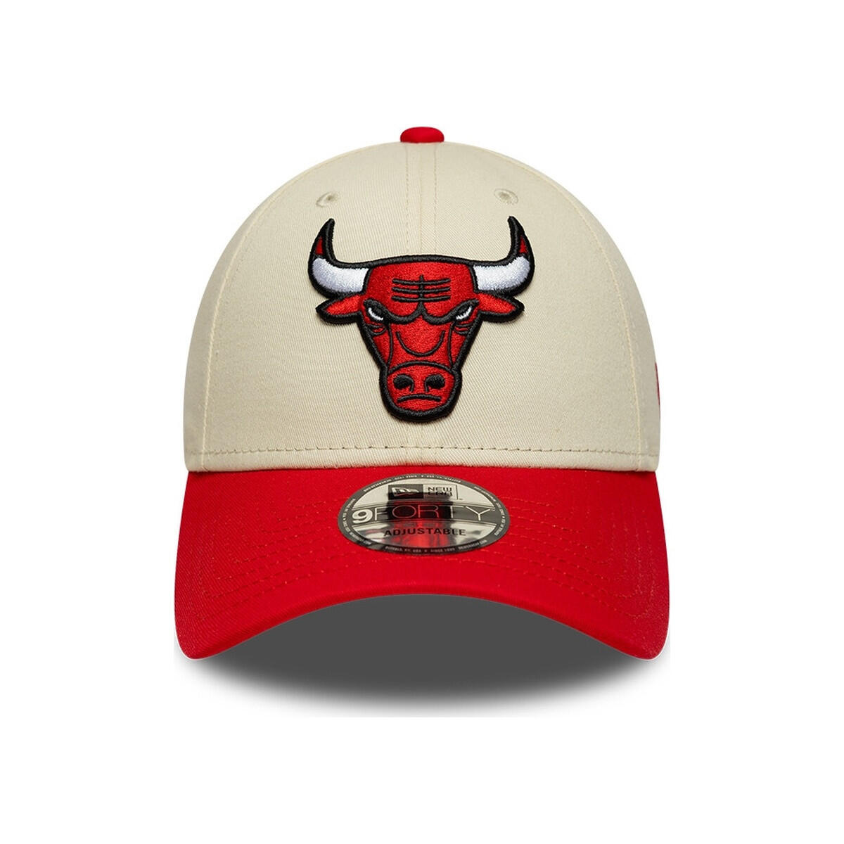 New Era 9FORTY Cap NBA Chicago Bulls Colourblock beige/red 2/5
