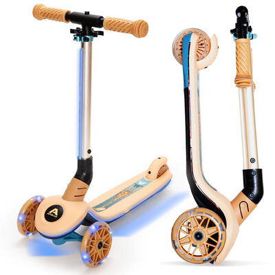 Apollo Whizzie Monopattino LED Bambini 3 Ruote Regolabile in Altezza