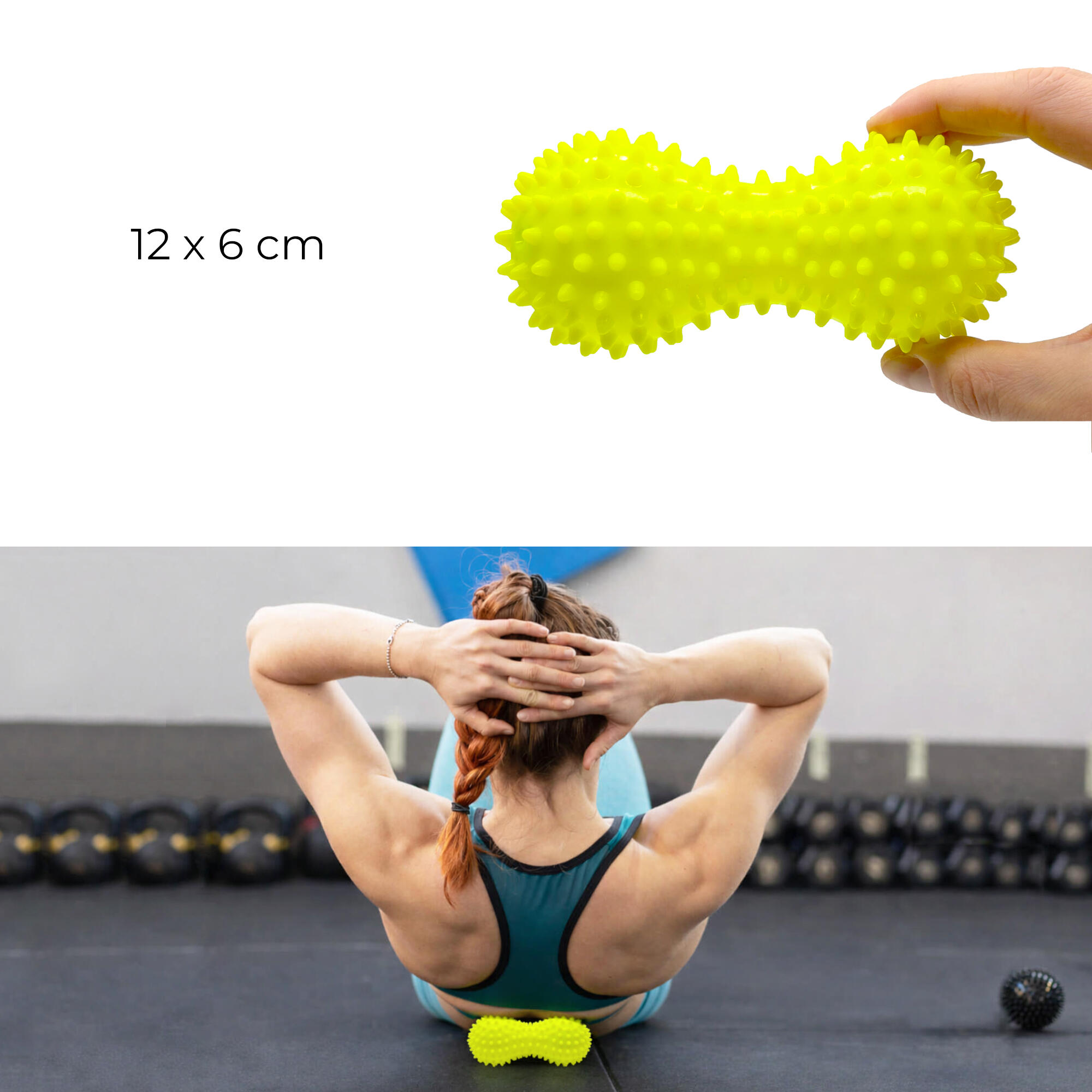 Palline Massaggio Muscolare, Palla Doppia riccio e Riccio per Automassaggio 2/7