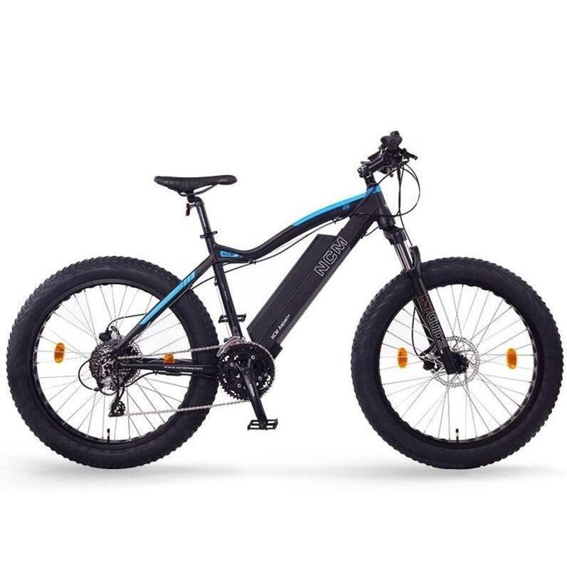 NCM Bikes Aspen Plus Elektrische Fat-Bike MTB Zwart - 26'', 250W, 48V 16A accu