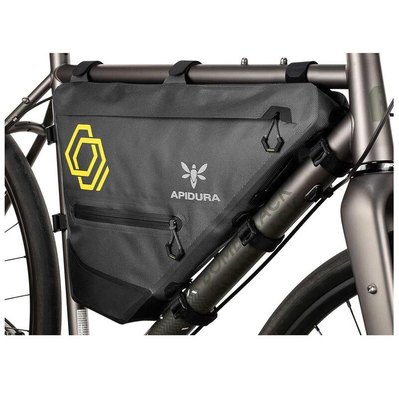 Geanta cadru bicicleta Expedition Full Frame Pack 7.5 litri - gri negru galben
