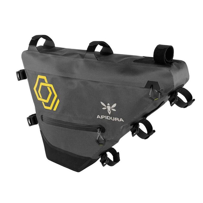 Geanta cadru bicicleta Expedition Full Frame Pack 7.5 litri - gri negru galben