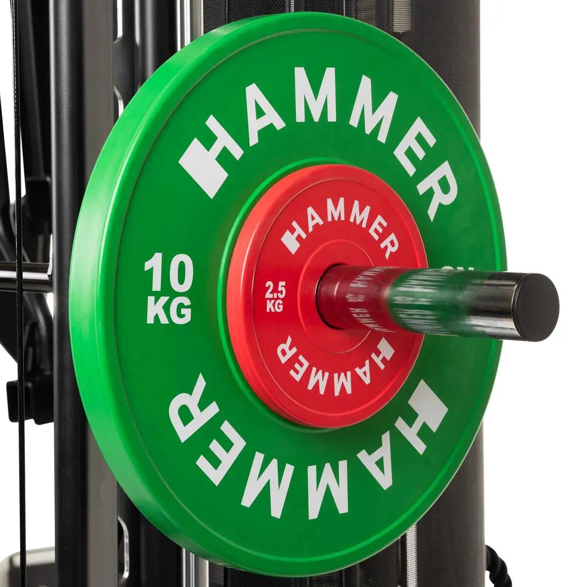 Disco olímpico comp amortiguado 1x5 kg diámetro 50 mm Hammer 9/13