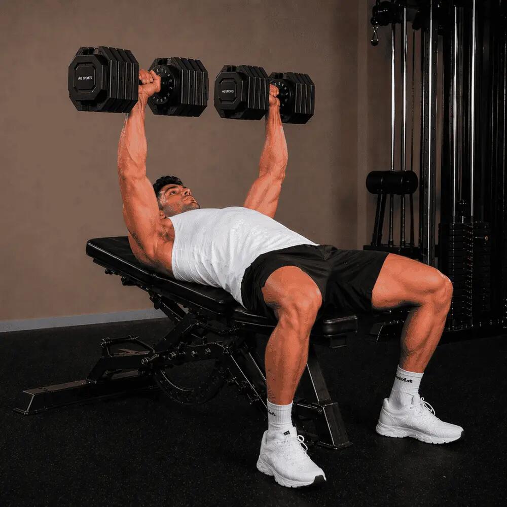 Verstelbare Dumbbells 25kg Zwart 7/7