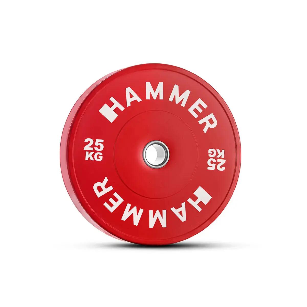 Disco olímpico comp amortiguado 1x5 kg diámetro 50 mm Hammer 8/13