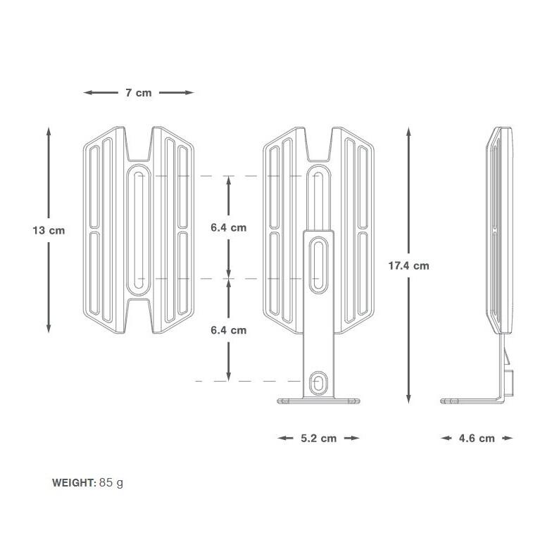 Suport montaj si transport geanta Bicicleta Inovation Lab, cargo cage - negru