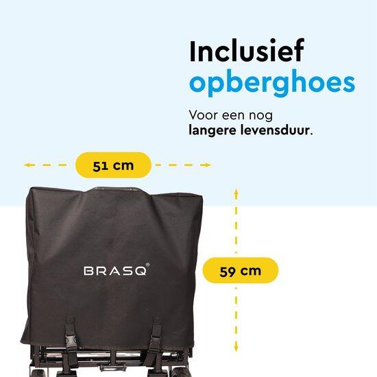 BRASQ Bolderkar Opvouwbaar - 100 Liter - 80 KG Draagkracht - Zwart 9/11