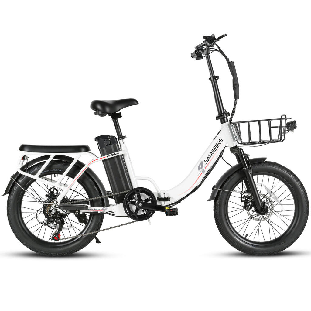 Сгъваемо електрическо велосипедче Samebike CY20 PRO гуми 20×3.0 инча