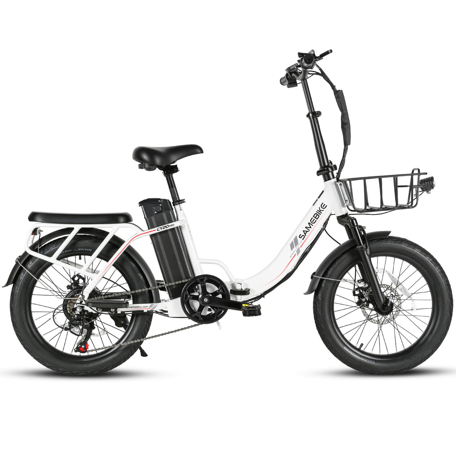 SAMEBIKE CY20 Pro Bicicletta elettrica pieghevole da città con Shimano 7 2/7