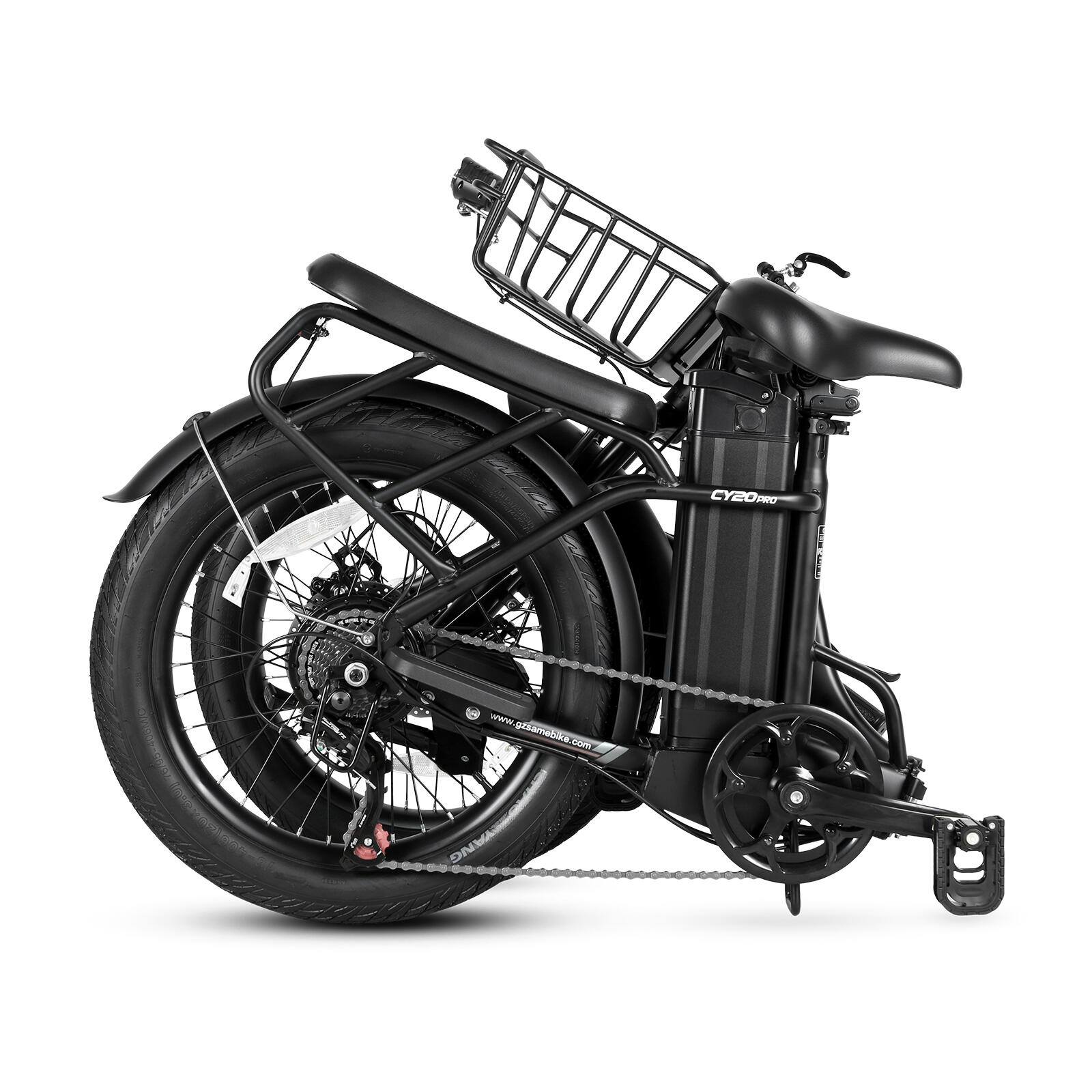 Opvouwbare e-bike Samebike CY20 PRO 20×3.0 inch banden 6/9
