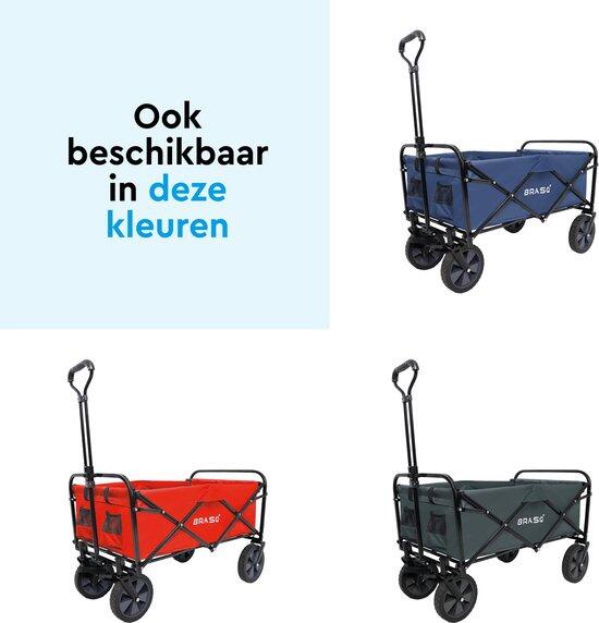 BRASQ Bolderkar Opvouwbaar - 100 Liter - 80 KG Draagkracht - Zwart 11/11