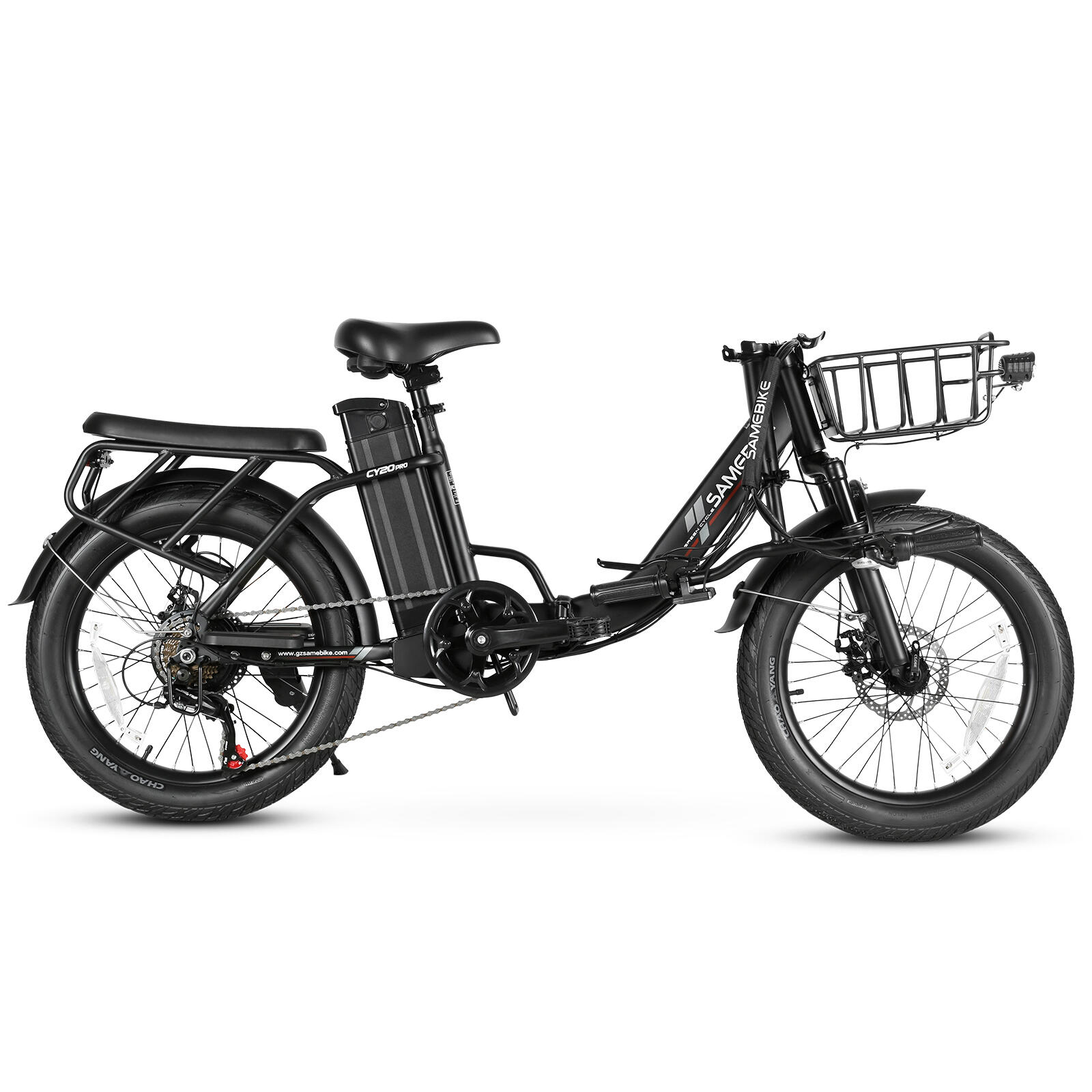 Opvouwbare e-bike Samebike CY20 PRO 20×3.0 inch banden 5/9