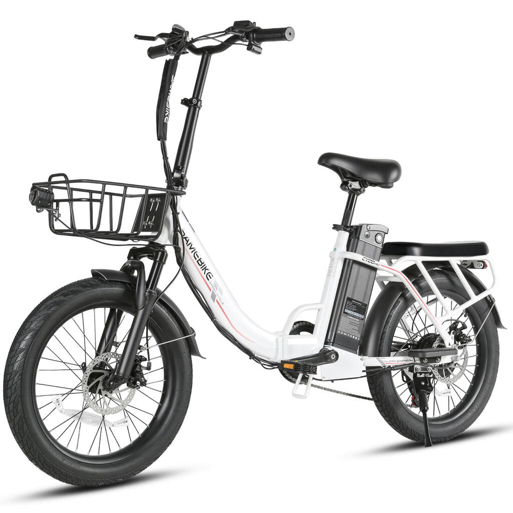 SAMEBIKE CY20 Pro Folding Electric City Bike with  Shimano 7-Speed
