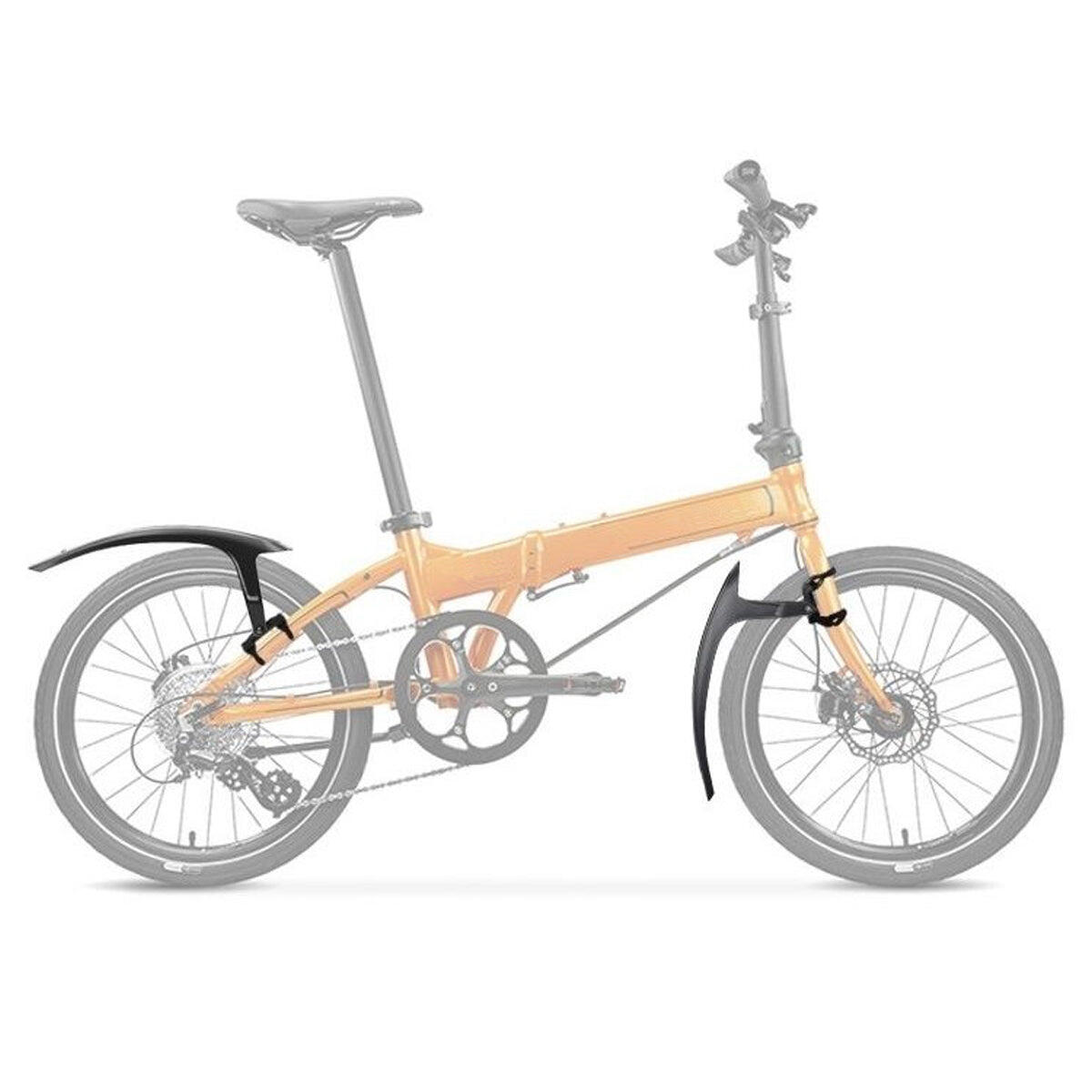 Set parafanghi Lynx per bicicletta pieghevole 20-24 pollici 2/2