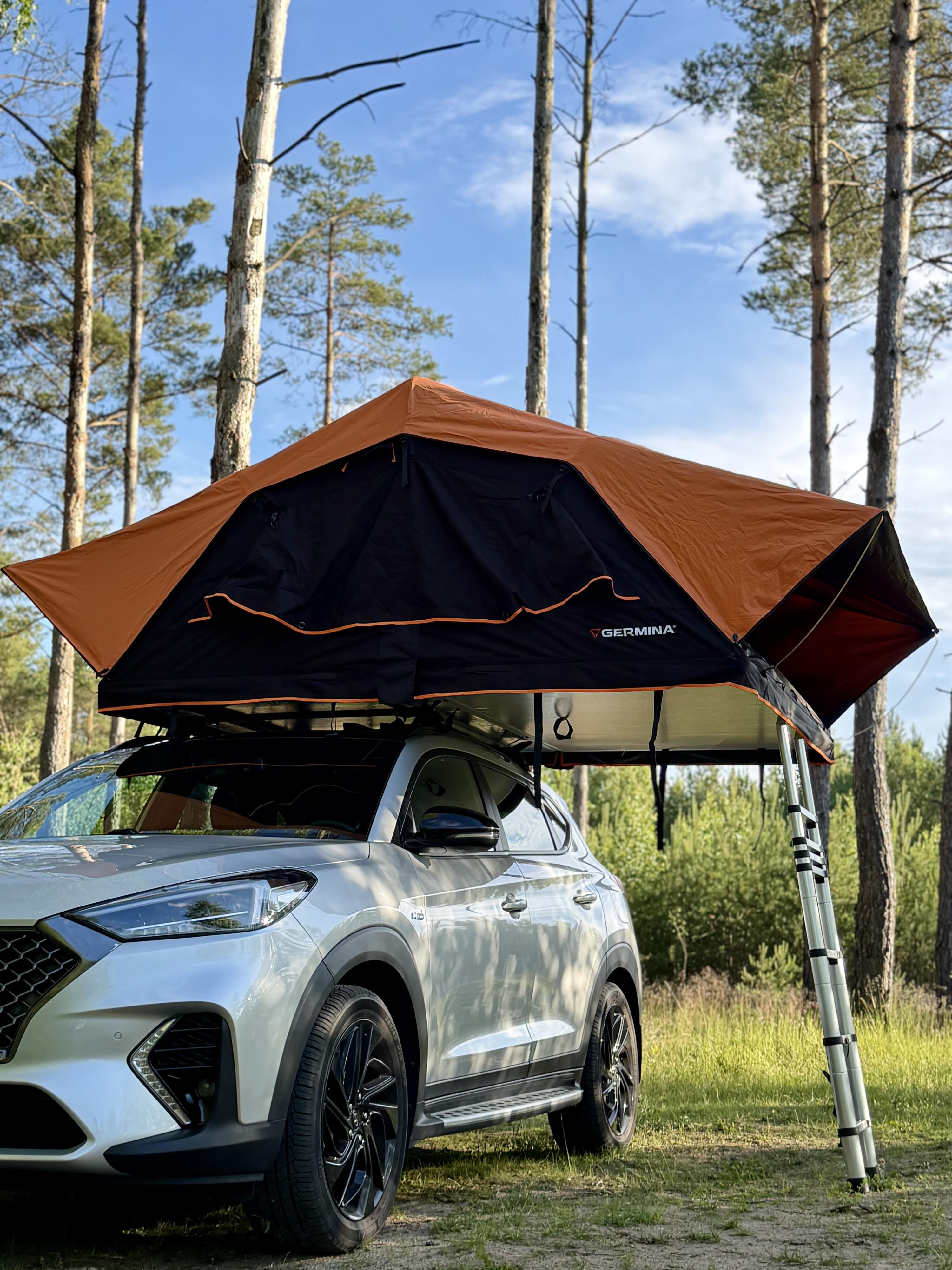GERMINA RIFT 140 Namiot Dachowy Softshell 240x140 cm – Rooftop Tent 2–3 Osobowy, 5/15