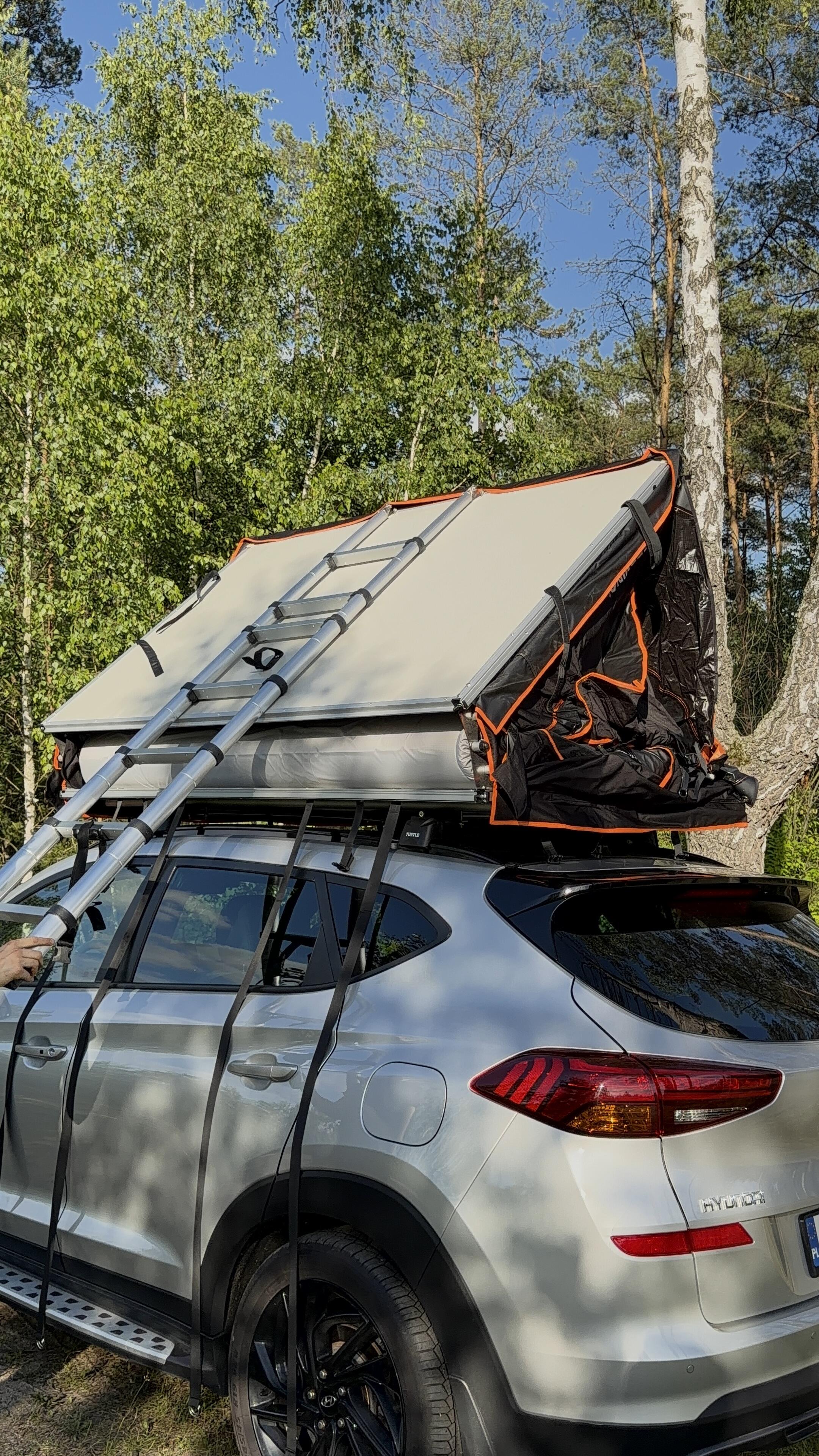 GERMINA RIFT 140 Namiot Dachowy Softshell 240x140 cm – Rooftop Tent 2–3 Osobowy, 4/15